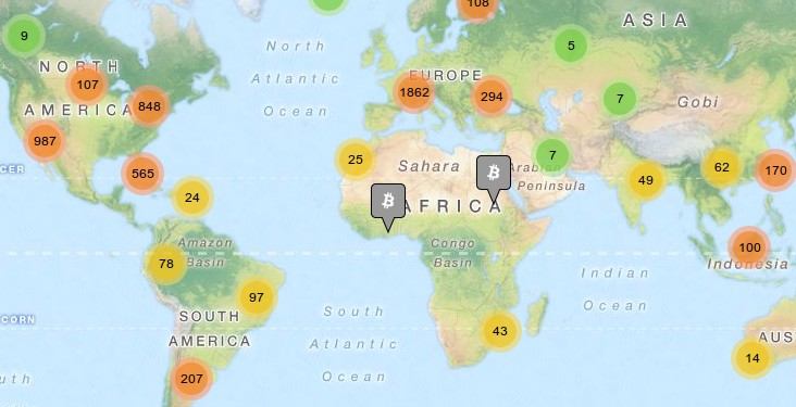 CoinMap Bitcoin Fizetőhelyek